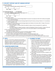 Form RTB-1 Residential Tenancy Agreement - British Columbia, Canada, Page 3