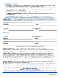 Form RTB-1 Residential Tenancy Agreement - British Columbia, Canada, Page 6