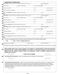 Form 735-373 Application for Annual Business Certificate as a Dismantler of Motor Vehicles or Salvage Pool Operator - Oregon, Page 5