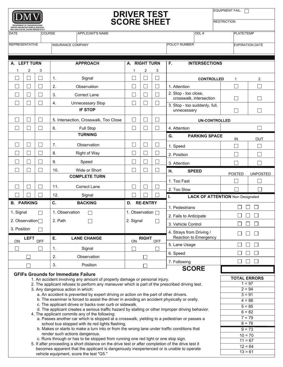 Form 735-171A Valid Without Photo License / Permit Application - Oregon, Page 2