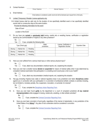 Form A511-4101_21LIC Wrestler/Limited Wrestler License Application - Virginia, Page 2