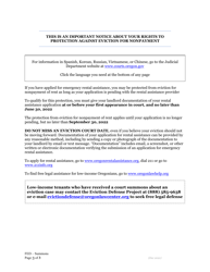 Residential Eviction Summons - Oregon, Page 3