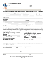 Document preview: Sign Permit Application - Fulton County, Georgia (United States)