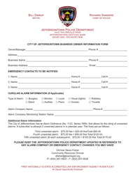Business License Registration - City of Jeffersontown, Kentucky, Page 2