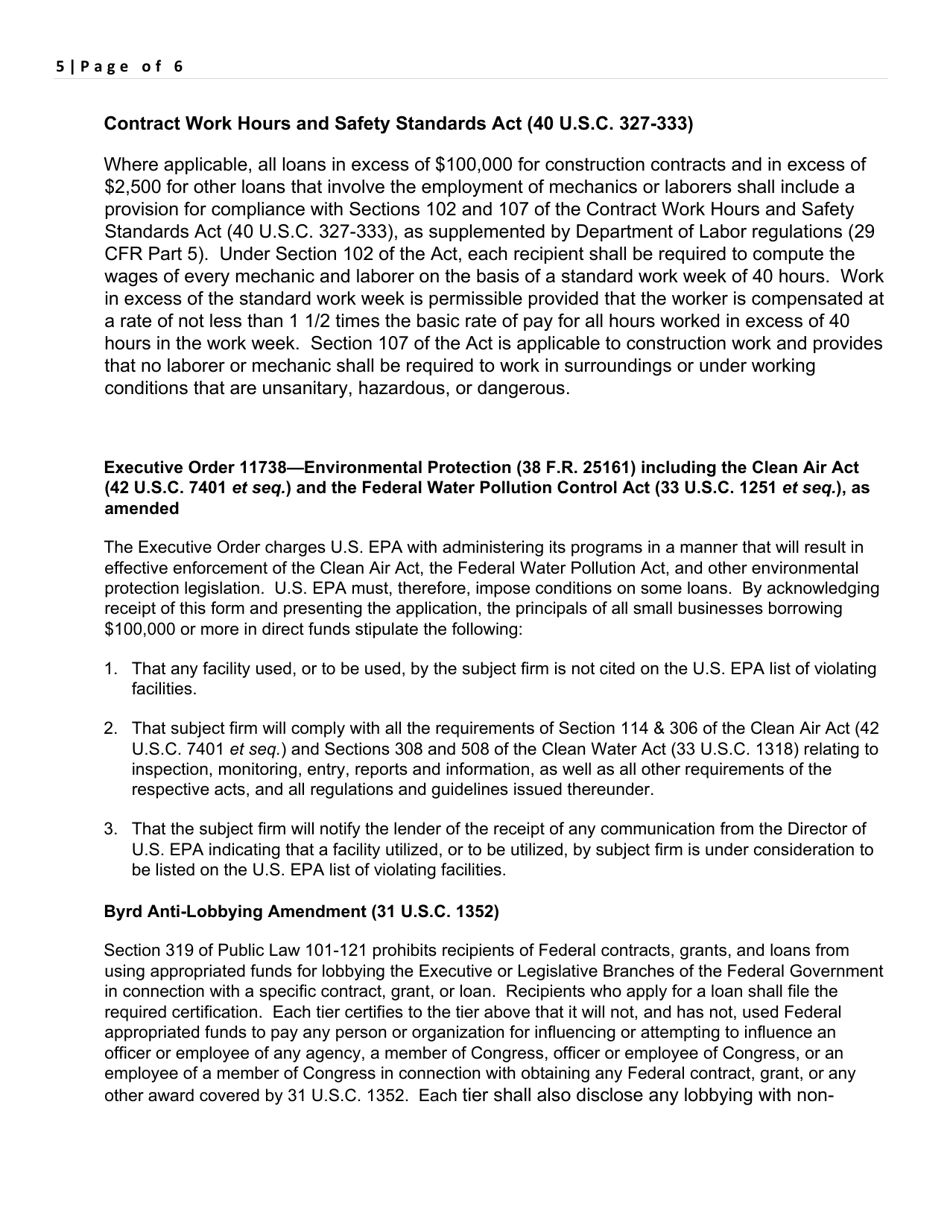 Revolving Loan Fund Applicable Laws - California, Page 5