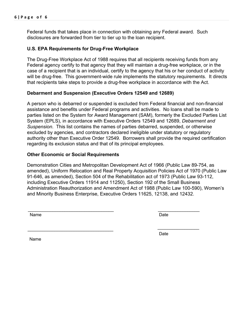 Revolving Loan Fund Applicable Laws - California, Page 6