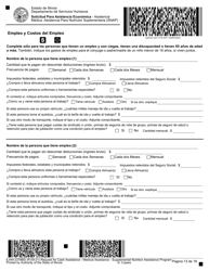 Formulario IL444-2378BS Solicitud Para Asistencia Economica - Asistencia Medica - Asistencia Para Nutricion Suplementaria (Snap) - Illinois (Spanish), Page 13