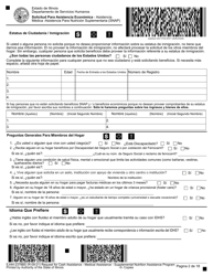 Formulario IL444-2378BS Solicitud Para Asistencia Economica - Asistencia Medica - Asistencia Para Nutricion Suplementaria (Snap) - Illinois (Spanish), Page 2