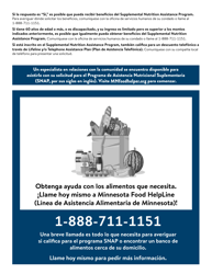 Formulario DHS-3529-SPA Estire Su Dinero Para Alimentos Con Los Beneficios De Programa De Asistencia Nutricional Suplementaria (Snap) - Minnesota (Spanish), Page 2