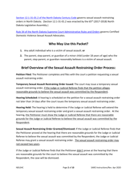 Instructions for Requesting a Sexual Assault Restraining Order - North Dakota, Page 2