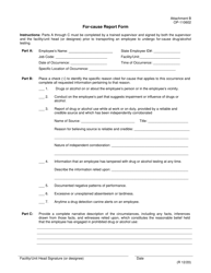 Form OP-110602 Attachment B For-Cause Report Form - Oklahoma