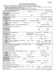 Document preview: Form OP-120401 Attachment H Vehicle Accident/Incident Report - Oklahoma