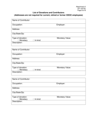 Form OP-120702 Attachment A Committee Fundraising/Event Report Form for Oklahoma Ethics Commission - Oklahoma, Page 3