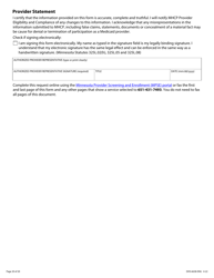 Form DHS-6638-ENG Home and Community-Based Services (Hcbs) Programs Service Request - Minnesota, Page 20