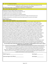 Park Use Permit Application - City of Benson, Arizona, Page 2