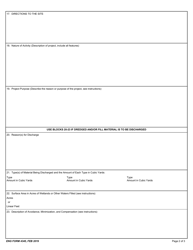 ENG Form 4345 Application for Department of the Army Permit, Page 2