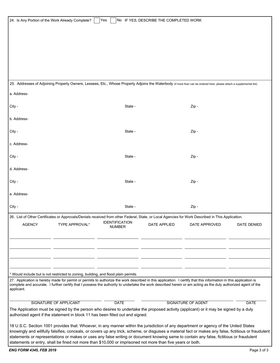 ENG Form 4345 - Fill Out, Sign Online and Download Fillable PDF ...