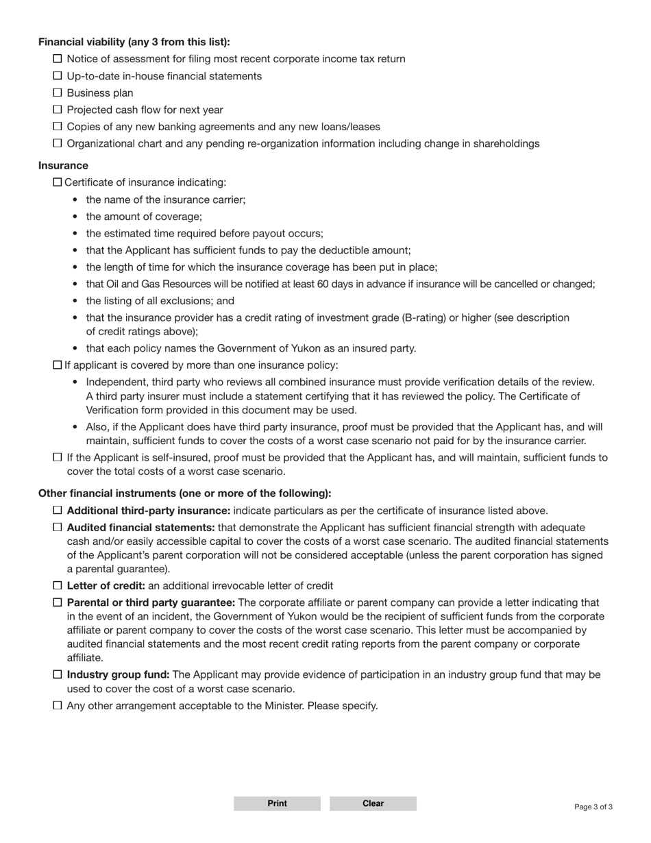 Form YG6477EQ Corporate Profile and Application for an Identification Code - Yukon, Canada, Page 3