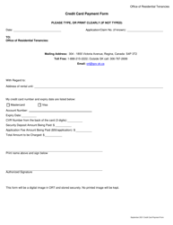 Form 12 Tenant Application for Return of Security Deposit and Interest - Saskatchewan, Canada, Page 3