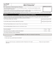 Document preview: Form FS-OIC (State Form 50112) Offer in Compromise - Indiana