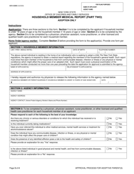Form OCFS-5200D Adoptive Applicant Medical Report - Adoption Only - New York, Page 3