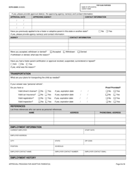 Form OCFS-5200B Adoptive Parent Application - Adoption Only - New York, Page 3