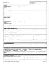 Form OCFS-5200B Adoptive Parent Application - Adoption Only - New York, Page 4