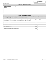 Form OCFS-5200E Safety Review Form - Adoption Only - New York, Page 4