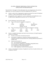 Oil Spill Primary Response Action Contractor Application for Registration - Alaska, Page 2