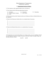Contractor Prequalification Application - Maine, Page 14