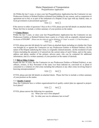 Contractor Prequalification Application - Maine, Page 19
