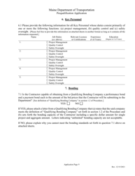 Contractor Prequalification Application - Maine, Page 20