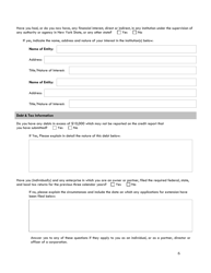 Mortgage Banker/Mortgage Broker/Mortgage Loan Servicer Questionnaire - New York, Page 6