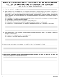 Application for License to Operate as an Alternative Seller of Natural Gas Discretionary Services - Nevada, Page 4