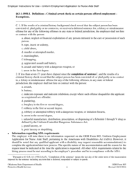 ODH Form 805 Uniform Employment Application for Nurse Aide Staff - Oklahoma, Page 2