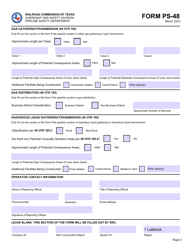 Form PS-48 New Construction Report - Texas, Page 2