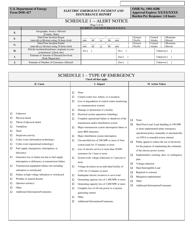 DOE Form 417 Electric Emergency Incident and Disturbance Report, Page 3