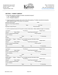 Form ABC-800 Liquor License Ownership Disclosure - Kansas, Page 3