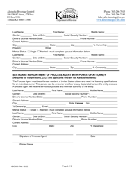 Form ABC-800 Liquor License Ownership Disclosure - Kansas, Page 4