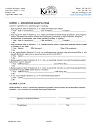 Form ABC-800 Liquor License Ownership Disclosure - Kansas, Page 5