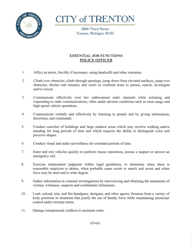Application for Police Officer - City of Trenton, Michigan, Page 4