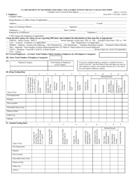 Form DOT F1385 Appendix H Drug and Alcohol Testing Mis Data Collection Form, Page 2