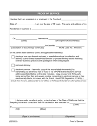 Form PERB-007 Petition for Certification - Childcare Provider Act - California, Page 2