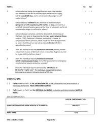 Form DHS1178 Preadmission Screening Resident Review (Pas/Rr) - Level I Screen - Hawaii, Page 2
