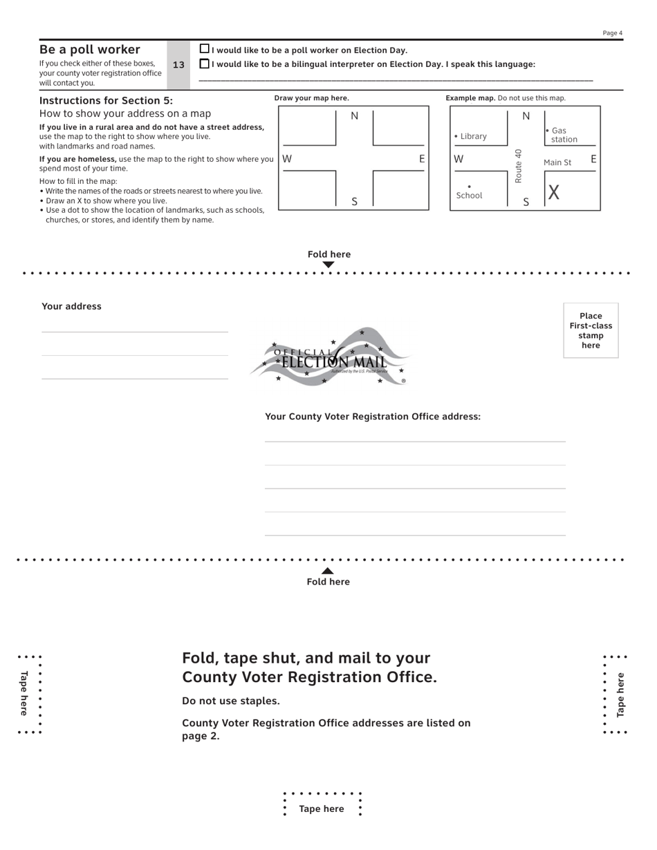 Pennsylvania Pennsylvania Voter Registration Application - Fill Out