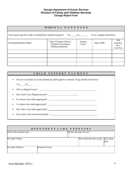 Form 846 Change Report Form - Georgia (United States), Page 3