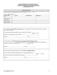 Form 846 Change Report Form - Georgia (United States), Page 4