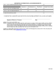 Political Committee Report of Receipts and Disbursements - Mississippi, Page 2