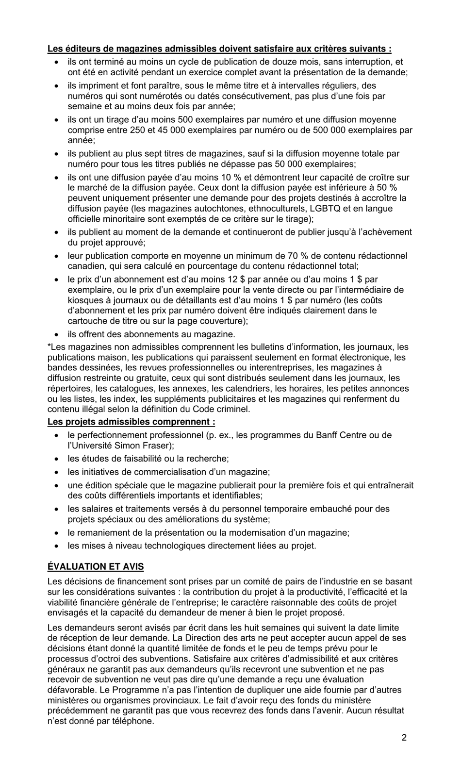 Programme Daide Aux Maisons Dedition - Formulaire De Demande - Manitoba, Canada (French), Page 2