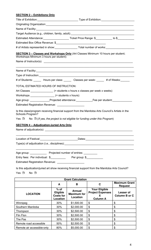 Arts Development Project Support Application Form - Manitoba, Canada, Page 4